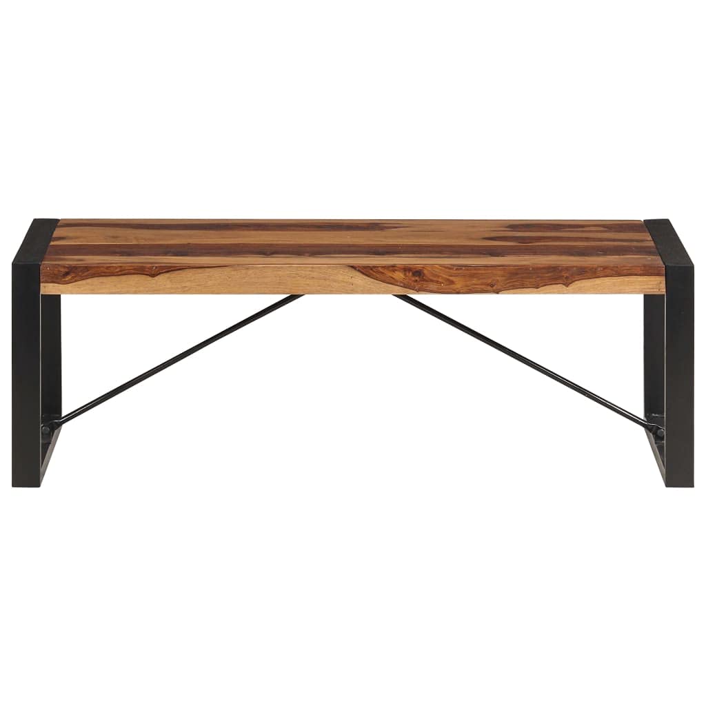 Industrial Style Rectangular Coffee Table with Iron Legs E865