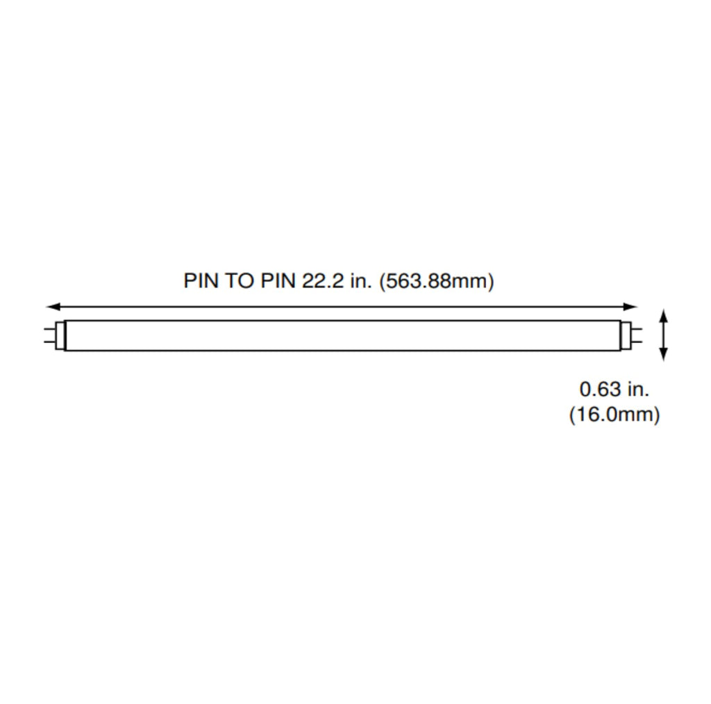 24 Inch 24W 4100K Cool White T5 Fluorescent Bulb Pack of 6 N366