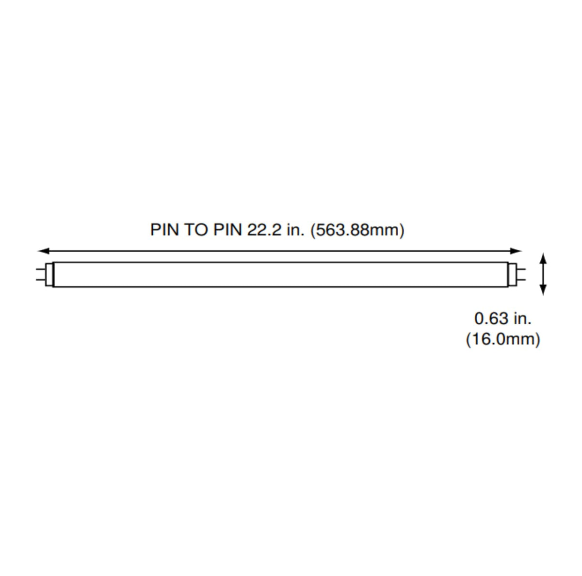 24 Inch 24W 4100K Cool White T5 Fluorescent Bulb Pack of 6 N366