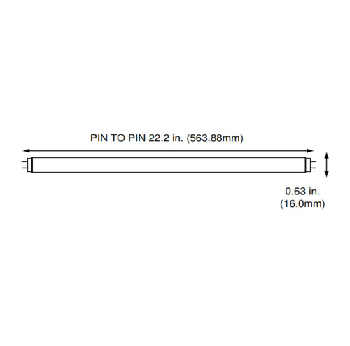 24 Inch 24W 4100K Cool White T5 Fluorescent Bulb Pack of 6 N366