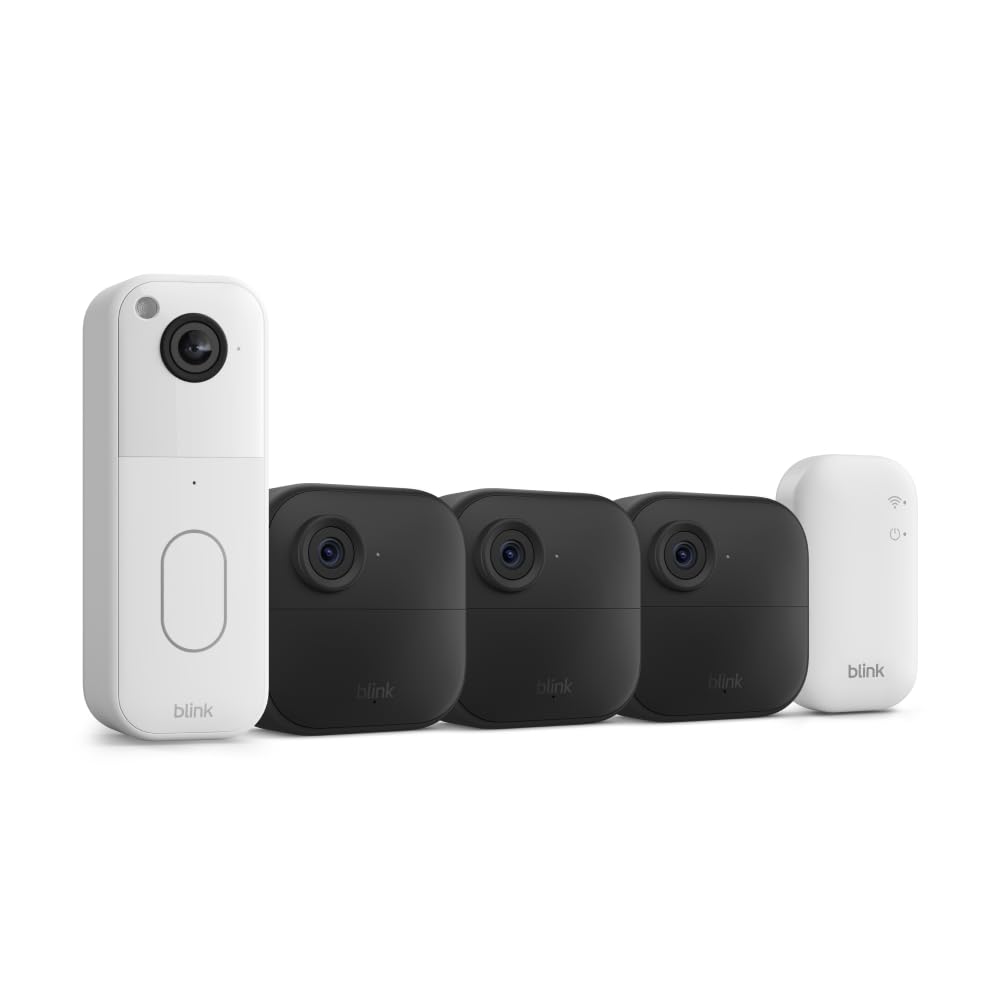 Wireless Smart Security Camera System with Video Doorbell B8703
