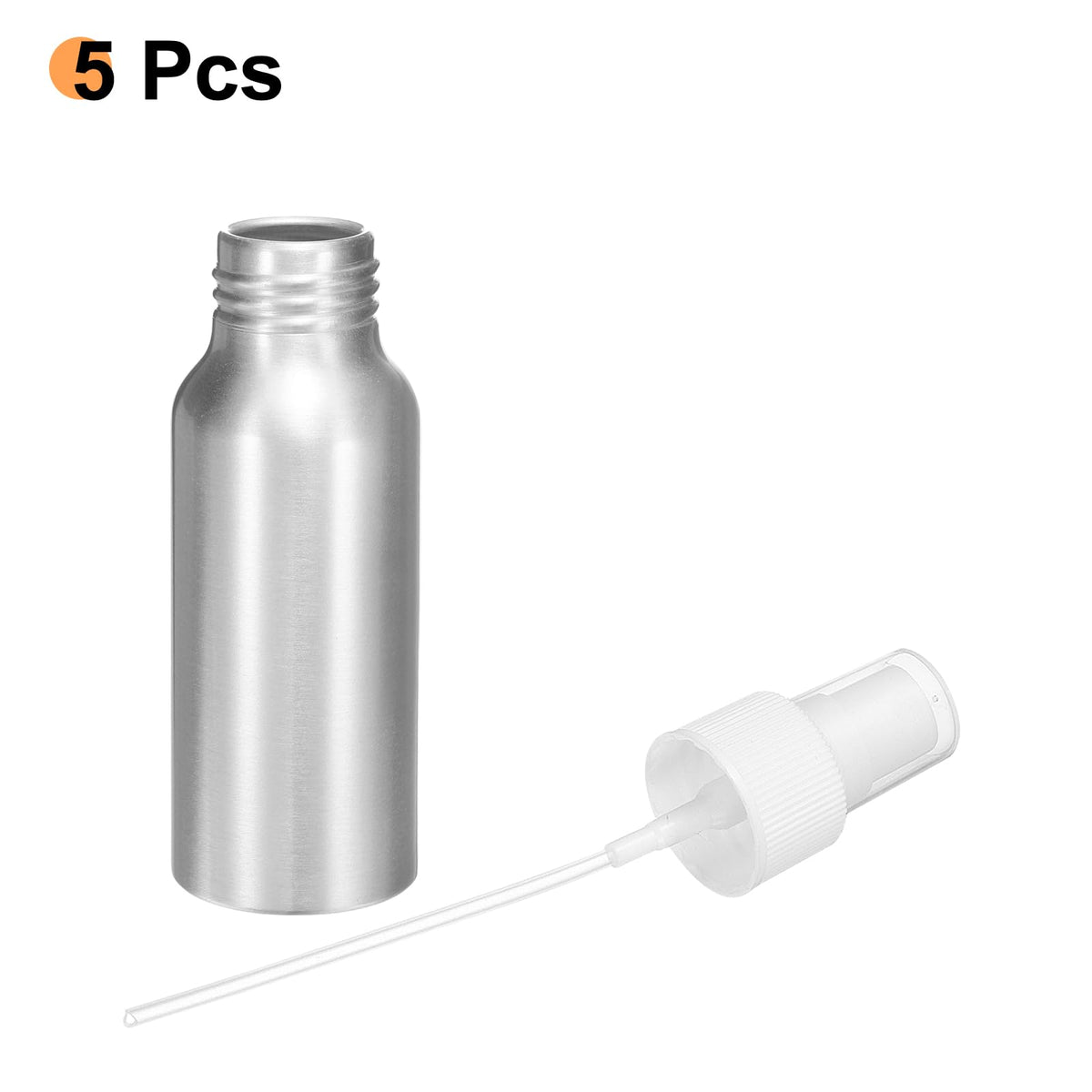 5 Pc 80 ml Aluminum Fine Mist Spray Bottles C5342