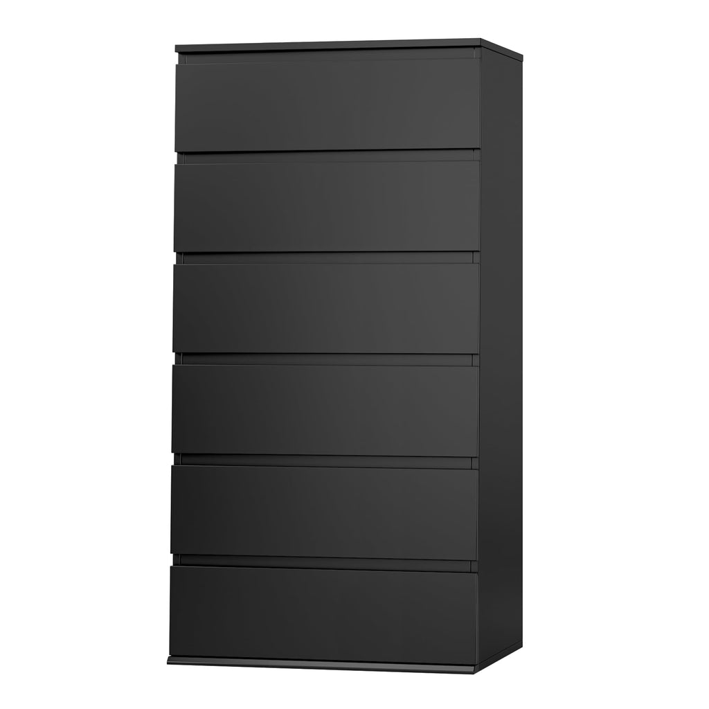 Black 6 Drawer Dresser A33240