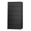Black 6 Drawer Dresser A33240