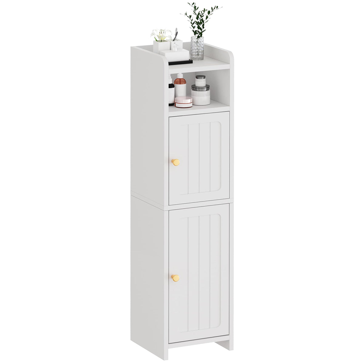Small 2 Doors Narrow Bathroom Storage Cabinet Z7821