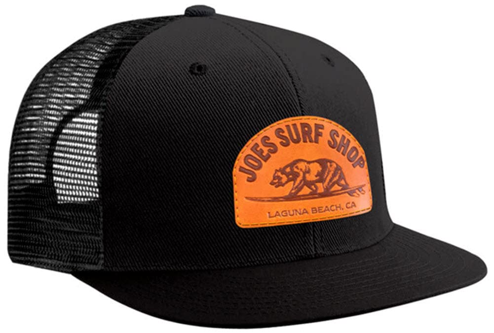 Surfing Bear Flat Bill Snapback Trucker Hat W98816