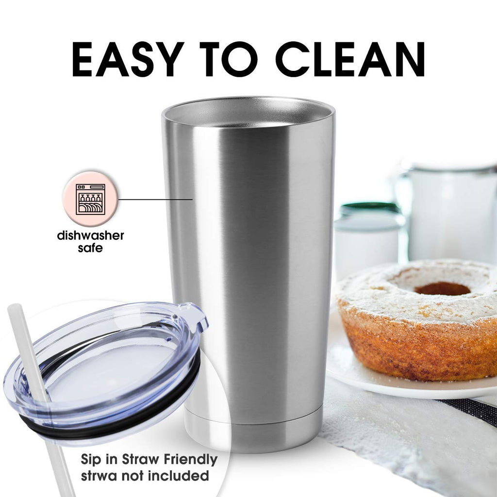 20oz Stainless Steel Insulated Tumblers with Lid Pack N11080