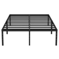 King Size Black Metal Bed Frame with Underbed Storage K356818