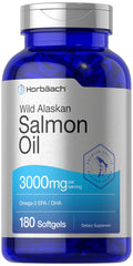Wild Alaskan Salmon Fish Oil 3000mg 180 Softgel Capsules D888