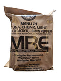 MRE Meal Ready to Eat with Entree Snacks Dessert Drink Mix Utensils U75409