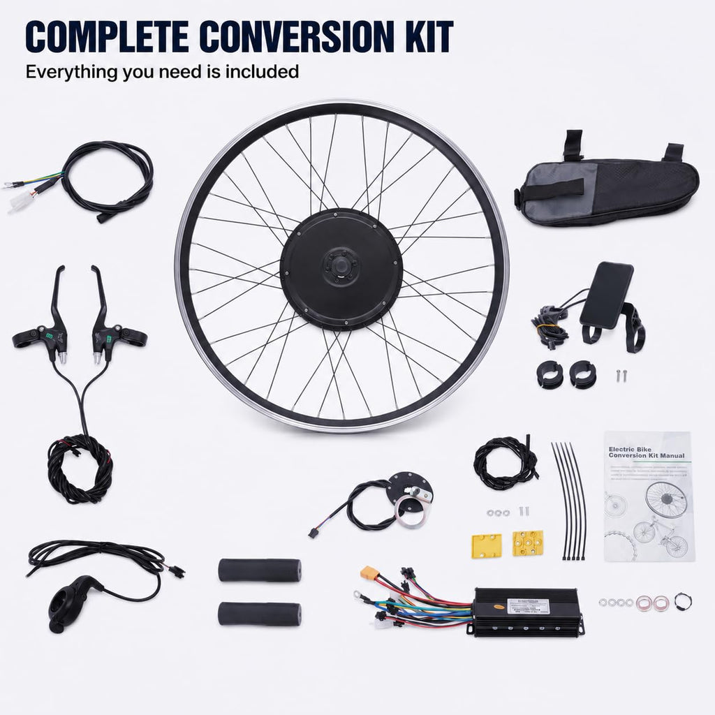 48V 1000W Brushless Front Wheel Electric Bike Conversion Kit T8953
