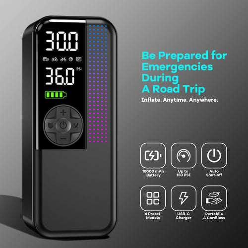 150PSI Portable Cordless Tire Inflator Air Compressor P59133