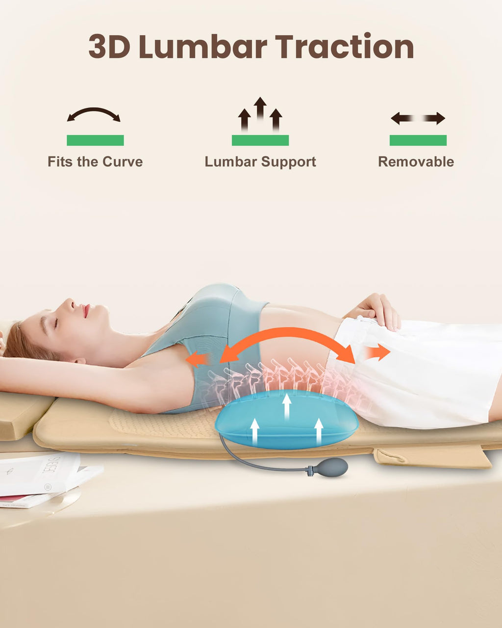 Foldable Full Body Massage Mat with Heat and Vibration N24557