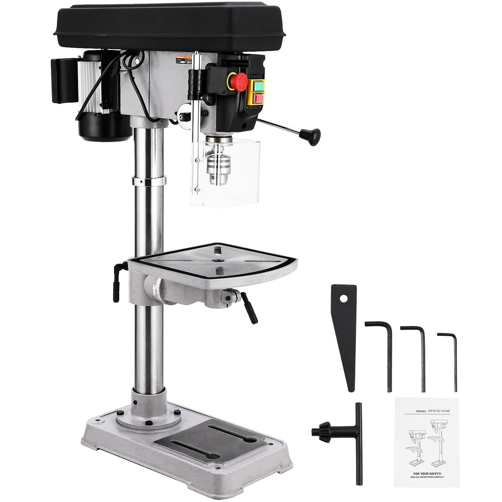 15 in Benchtop Drill Press with Variable Speed Tilting Worktable J996346