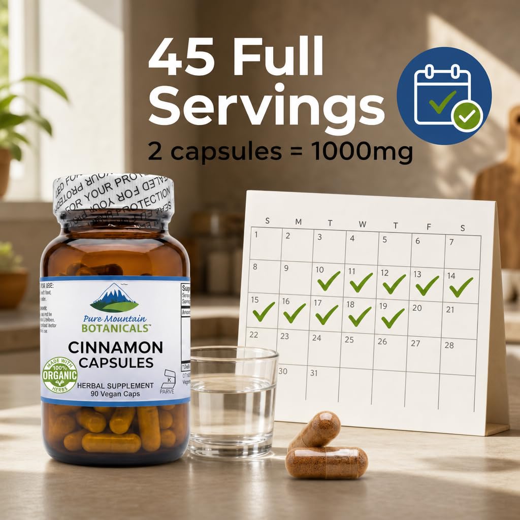 Cinnamon Capsules 1000mg 90 Capsules F95063