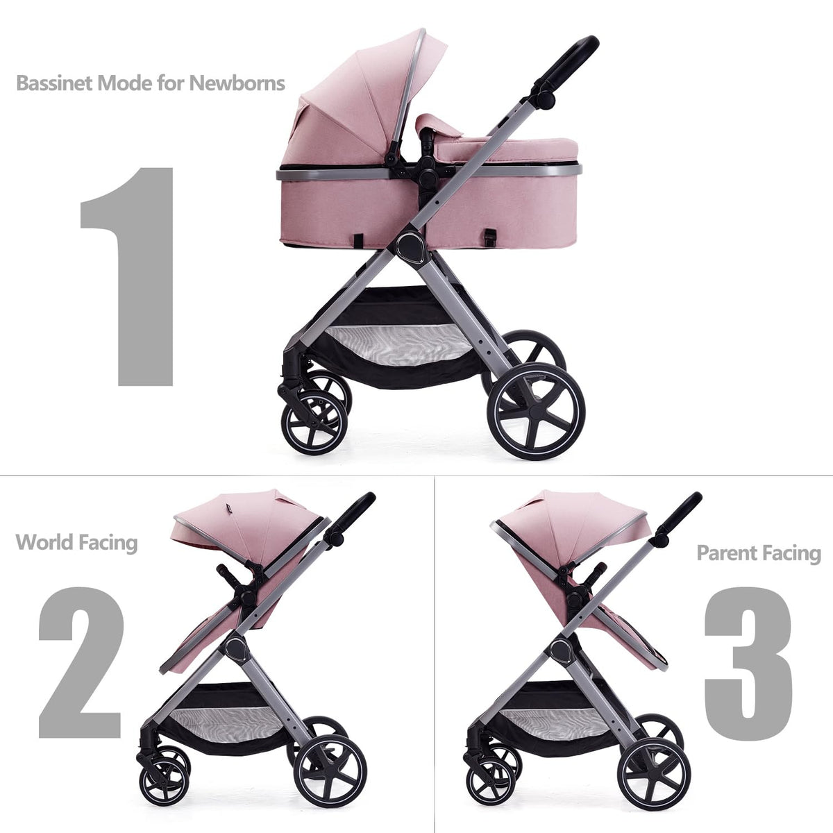 2 in 1 Convertible Baby Stroller Y1155
