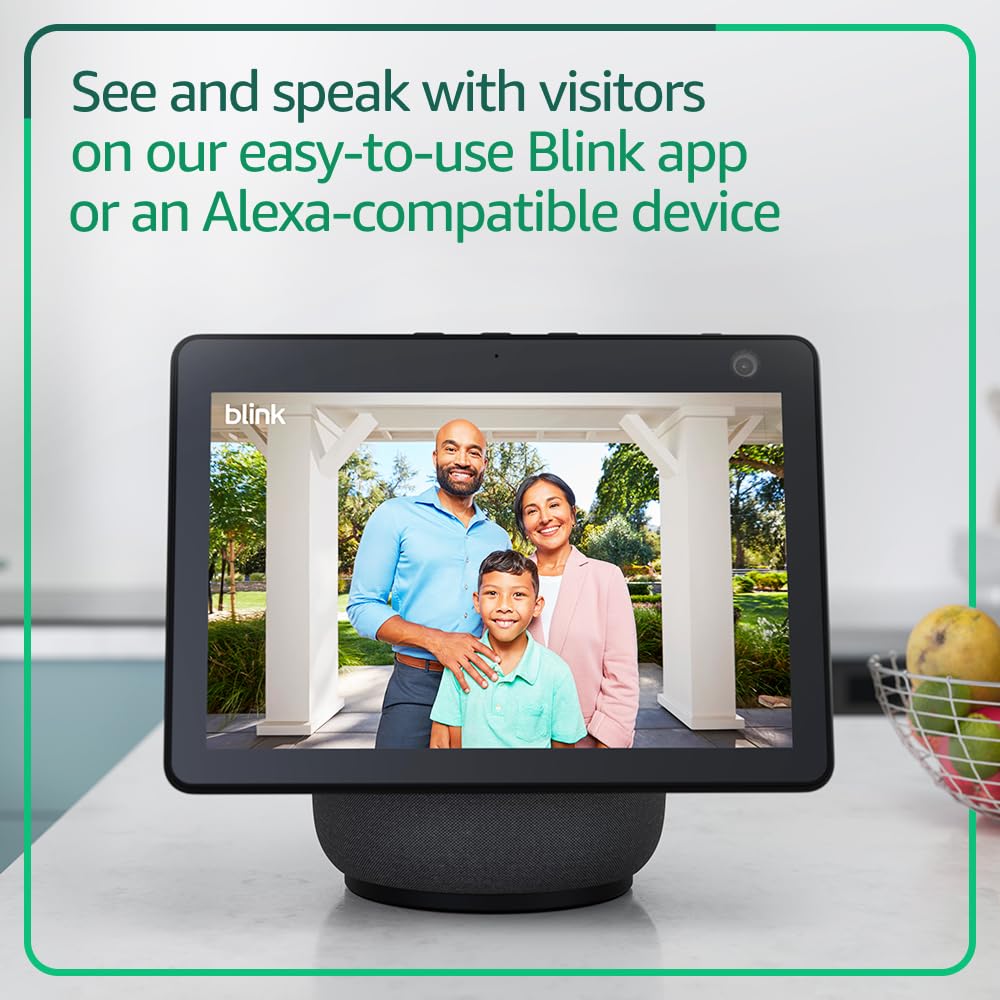 Wireless Smart Security Camera System with Video Doorbell B8703
