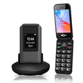 Unlocked Flip Phone with Big Buttons and SOS Button, Matte Black O2570
