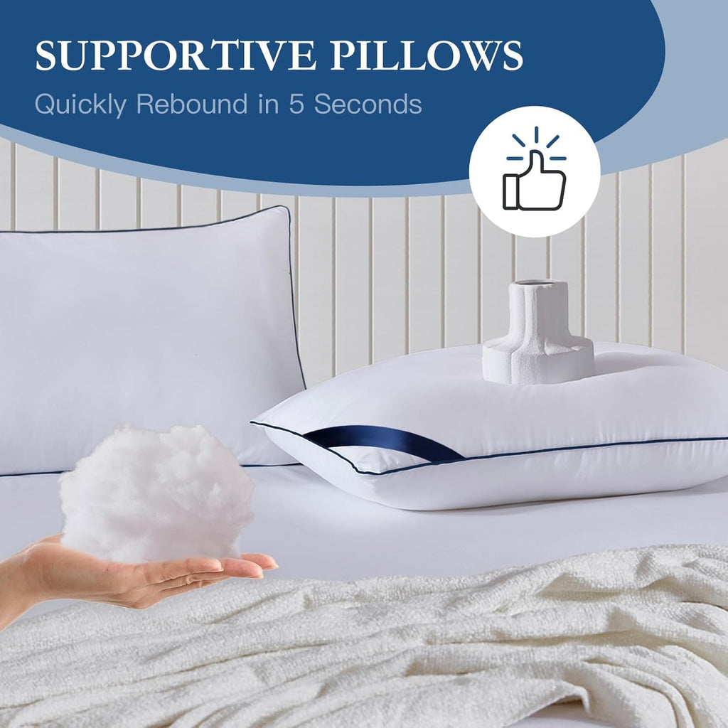 King Size Set of 2 Bed Pillows I6596