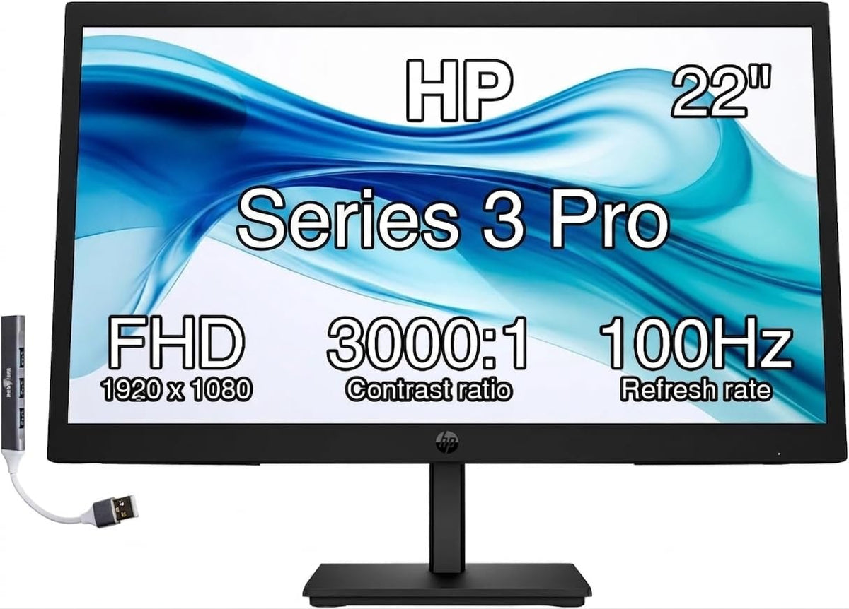 22" FHD VA Monitor with 5ms, Anti Glare, VESA Mount, HDMI, Black W6819