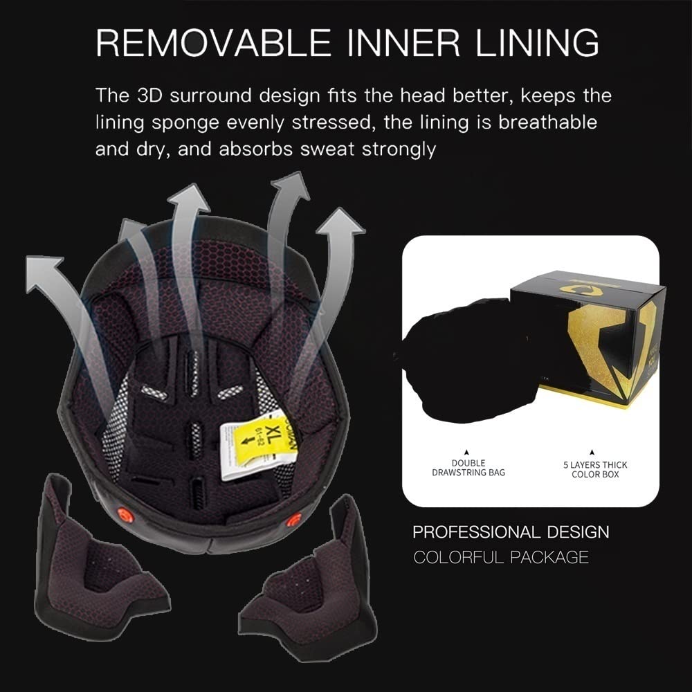 Carbon Fiber Flip-Up Motorcycle Helmet B1860