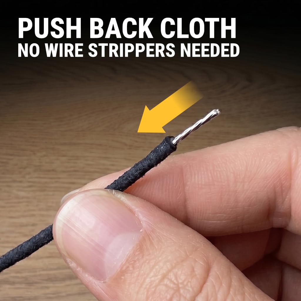 Cloth Wire for Electric Guitar, 22awg Pre-tinned Stranded Copper Wire W419042