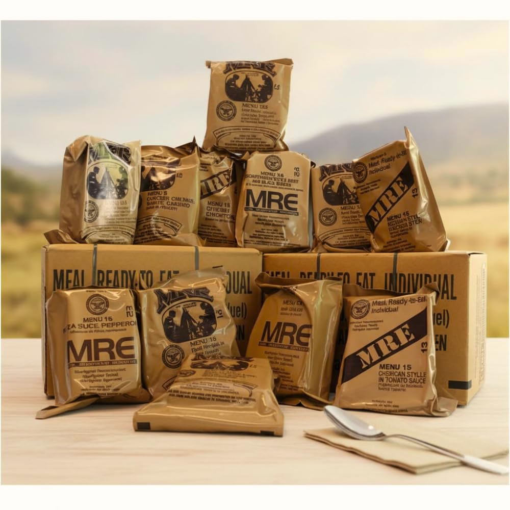 MRE Meals Ready to Eat A and B bundle cases with heater H70238