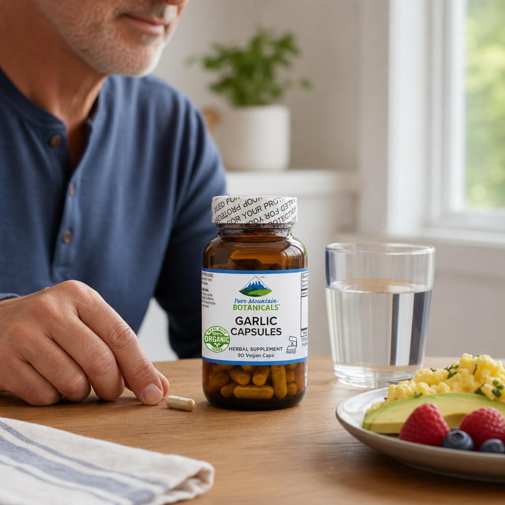 Garlic Capsules 500mg 90 Veggie Capsules X8237
