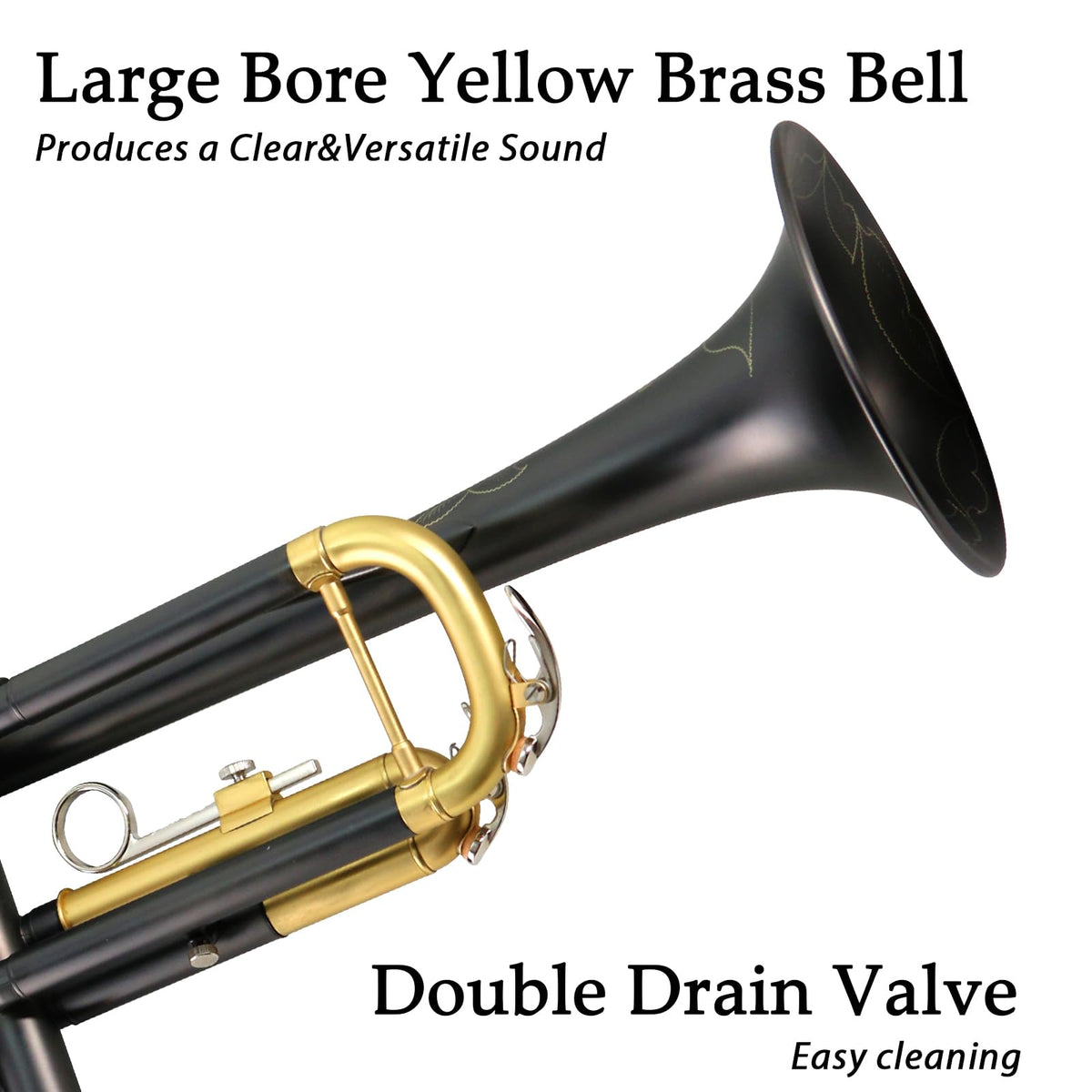 Bb Brass Trumpet Set with Case & 7C Mouthpiece B506533
