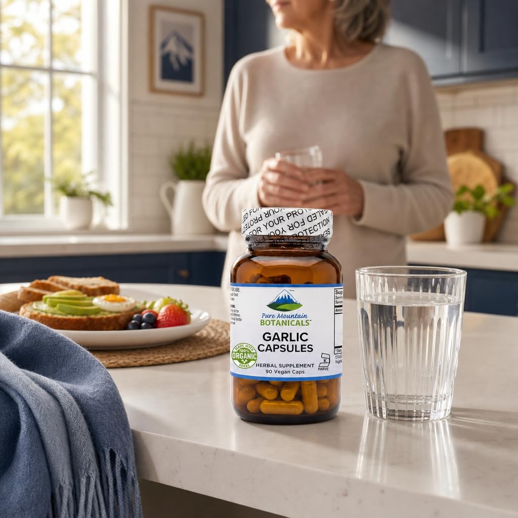 Garlic Capsules 500mg 90 Veggie Capsules X8237