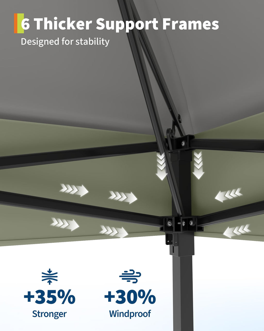 13x13FT Pop Up Gazebo with Mosquito Netting, Grey R686