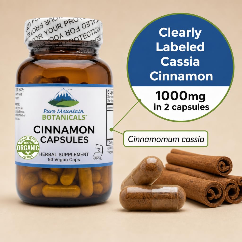 Cinnamon Capsules 1000mg 90 Capsules F95063