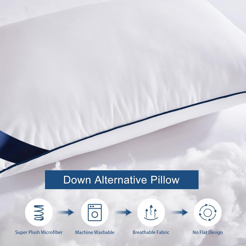 King Size Set of 2 Bed Pillows I6596