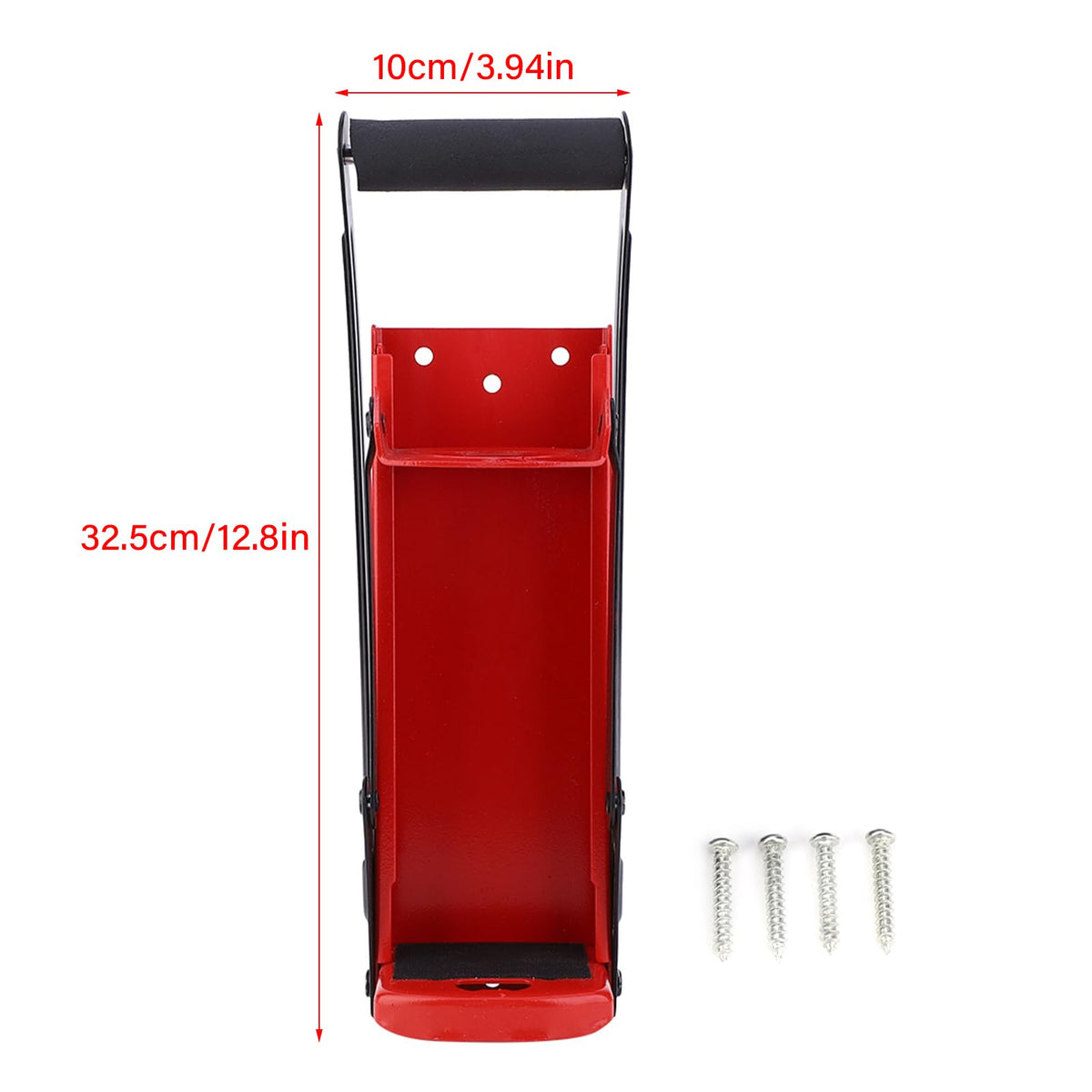 500ML Red Steel Heavy Duty Can Crusher with Bottle Opener F86645