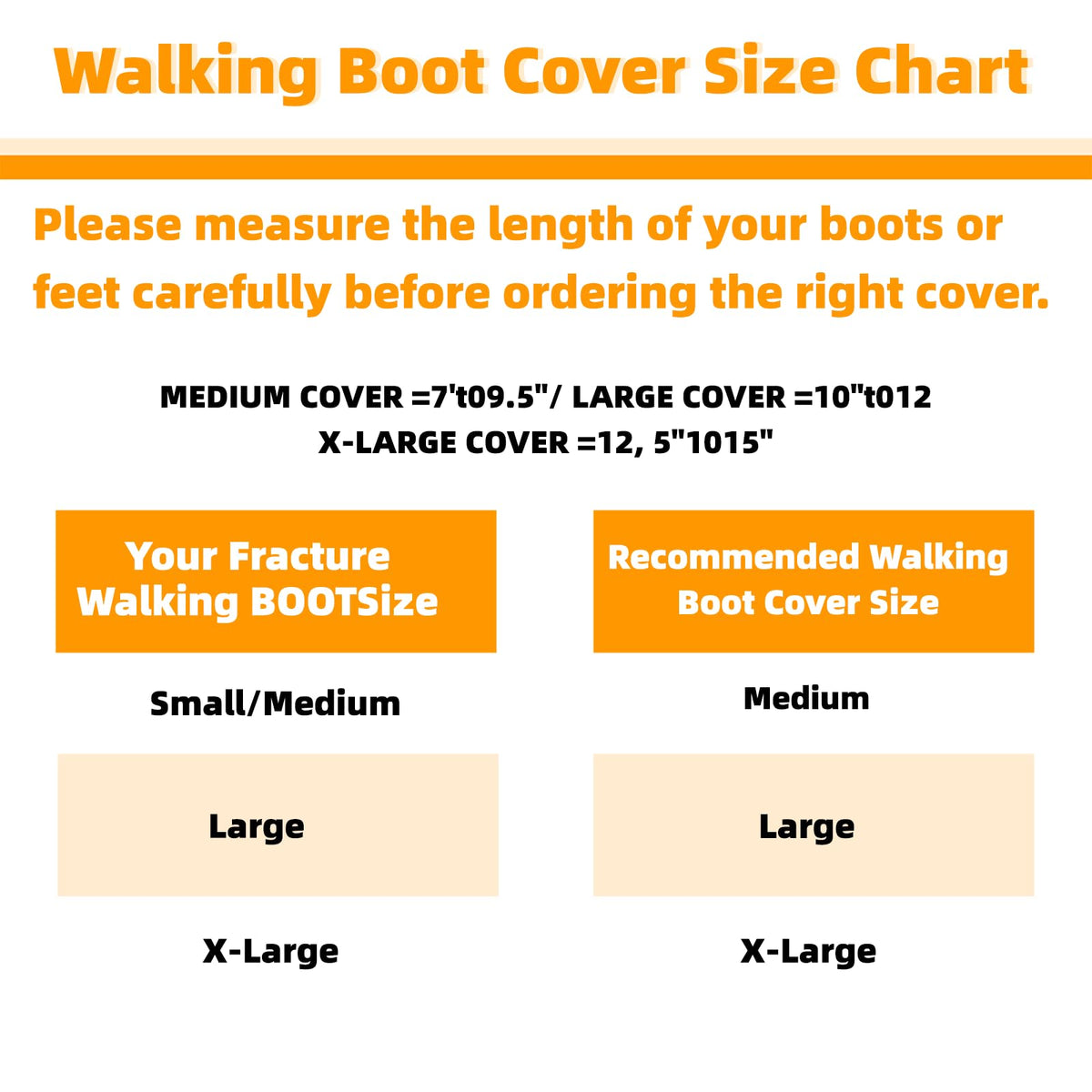 Walking Boot Covers 2 pcs Waterproof Anti-slip Washable Large G7381