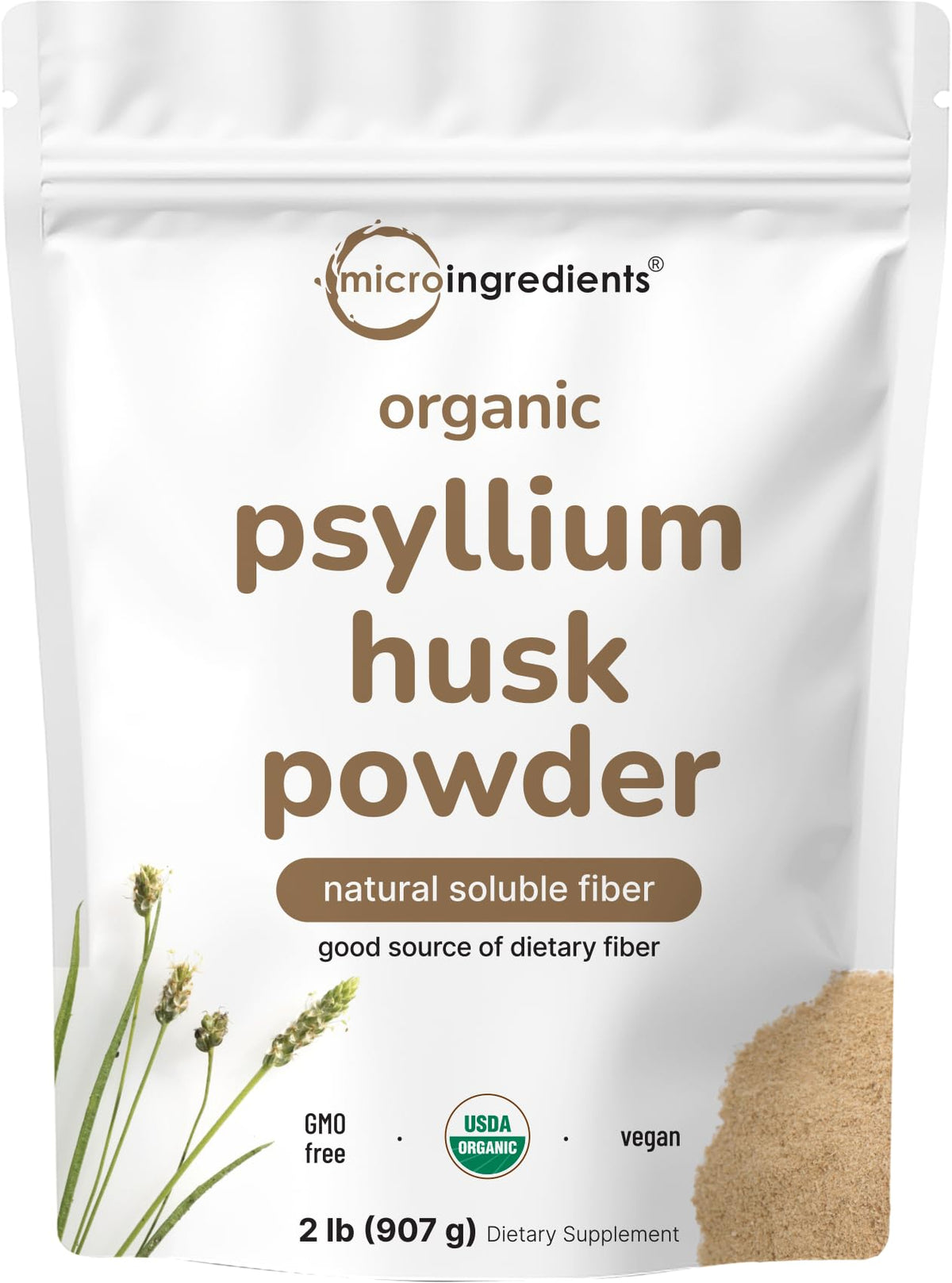 Organic Psyllium Husk Powder 2lbs K114