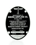 B-29 & B-17 Data Plate B310