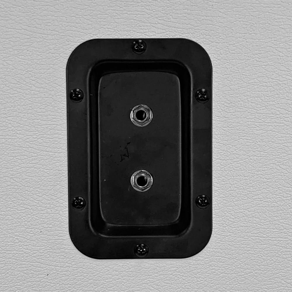 2x12 Empty Guitar Speaker Cabinet White Tolex Black Grill K7289