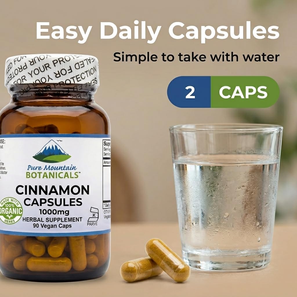 Cinnamon Capsules 1000mg 90 Capsules F95063