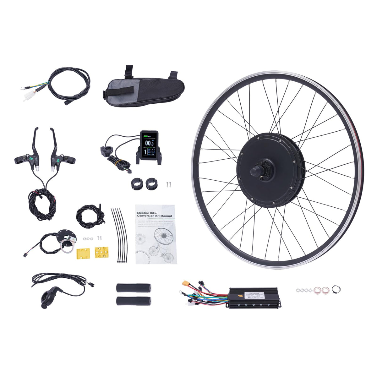 48V 1000W Brushless Front Wheel Electric Bike Conversion Kit T8953