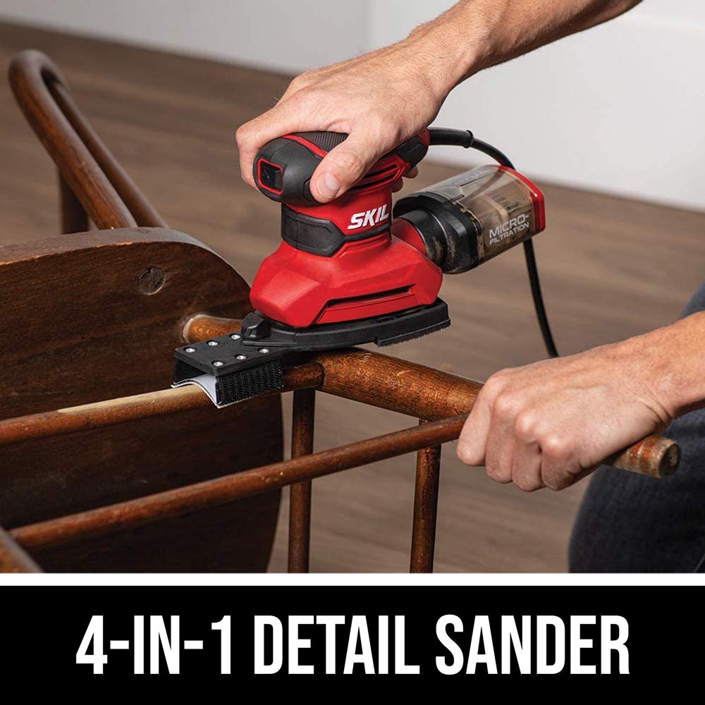 Corded Multi-Function Detail Sander with 12pc Sanding Sheet E444450