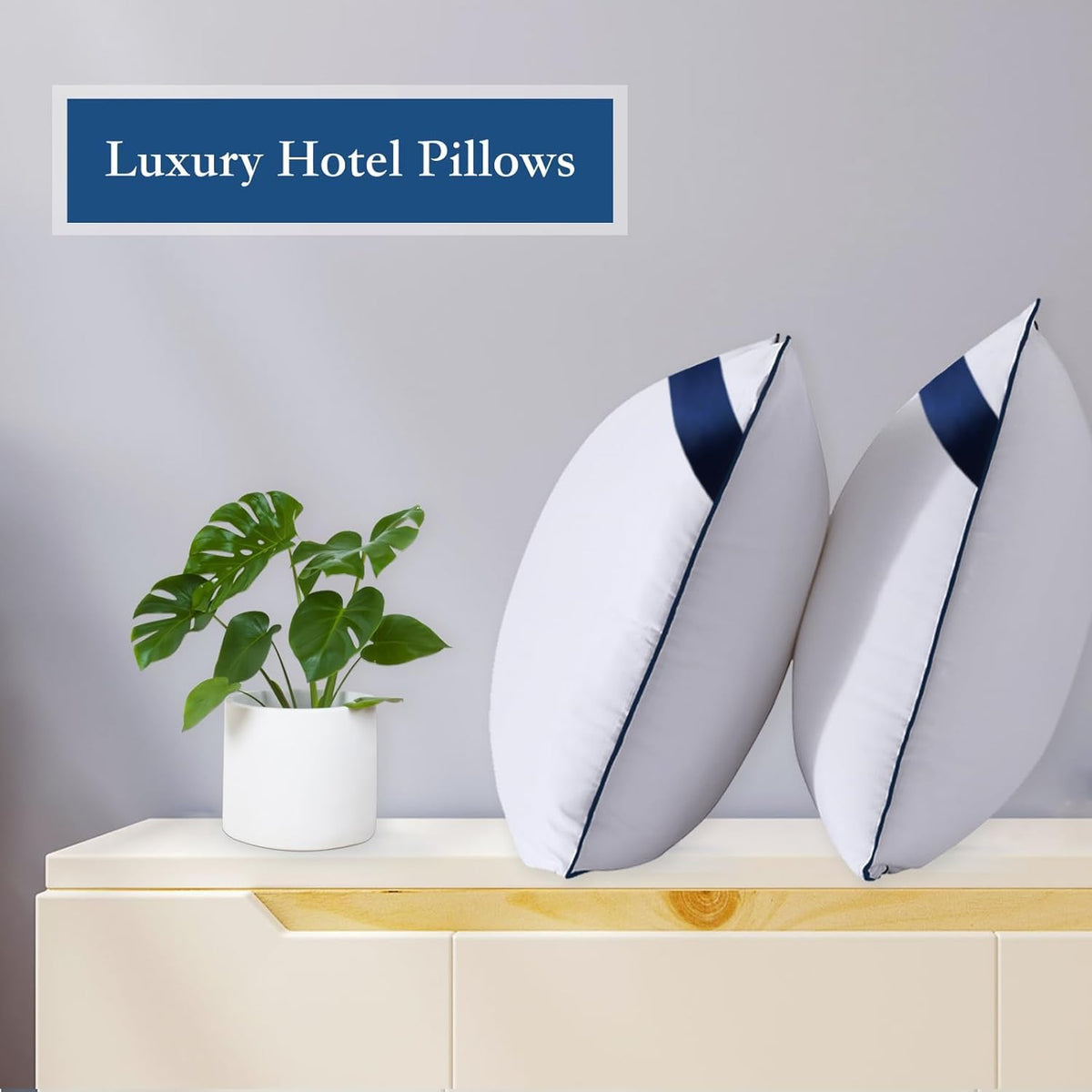 King Size Set of 2 Bed Pillows I6596