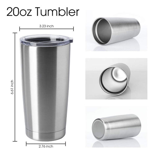 20oz Stainless Steel Insulated Tumblers with Lid Pack N11080