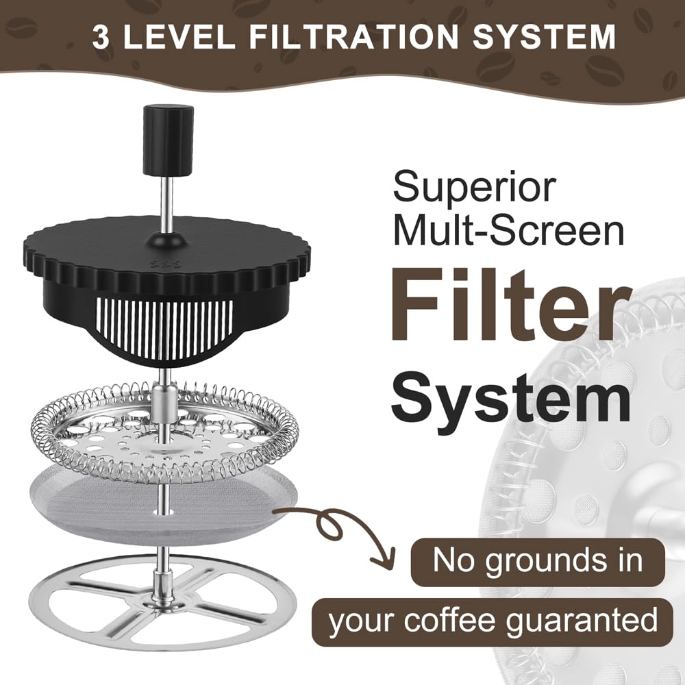 12 oz Heat Resistant Borosilicate Glass French Press K93341