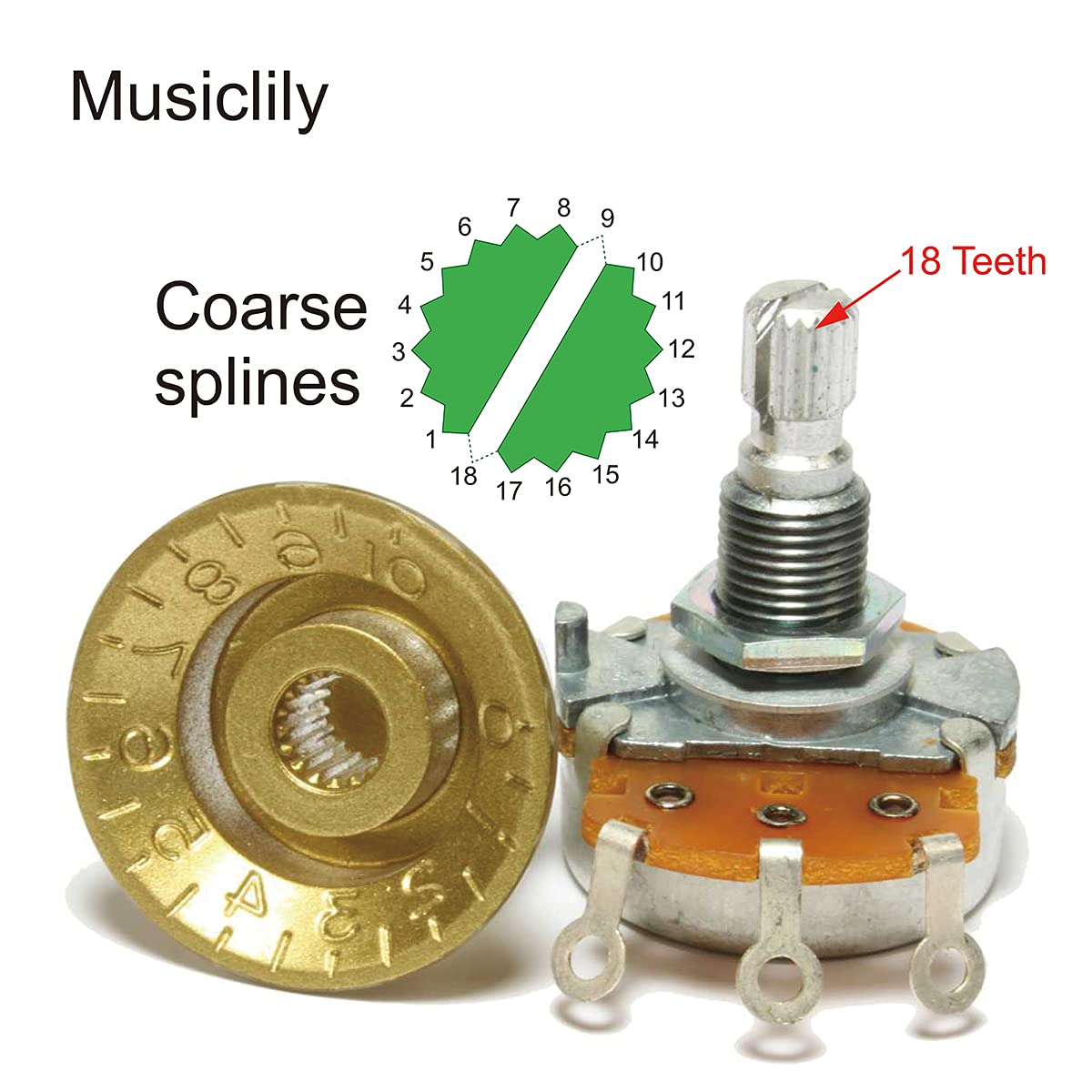 Black Volume Knobs W7628
