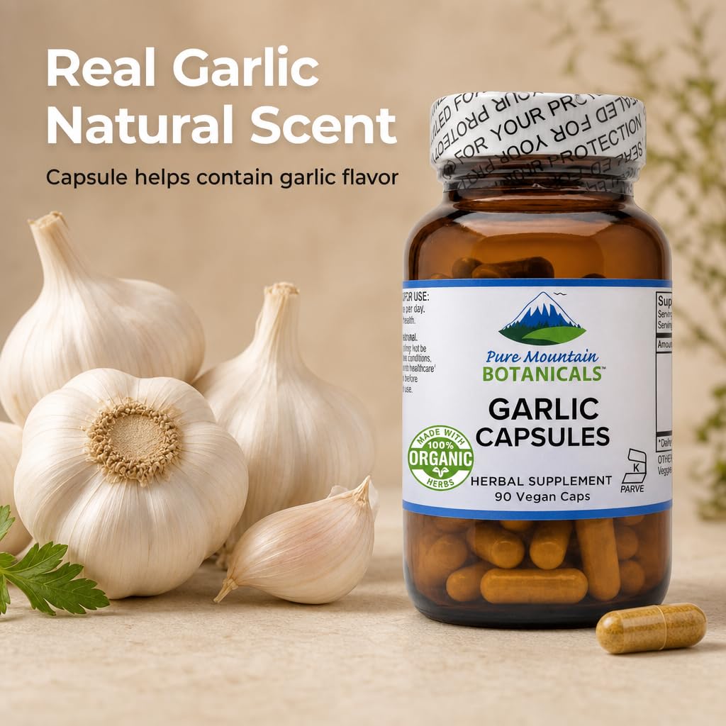 Garlic Capsules 500mg 90 Veggie Capsules X8237