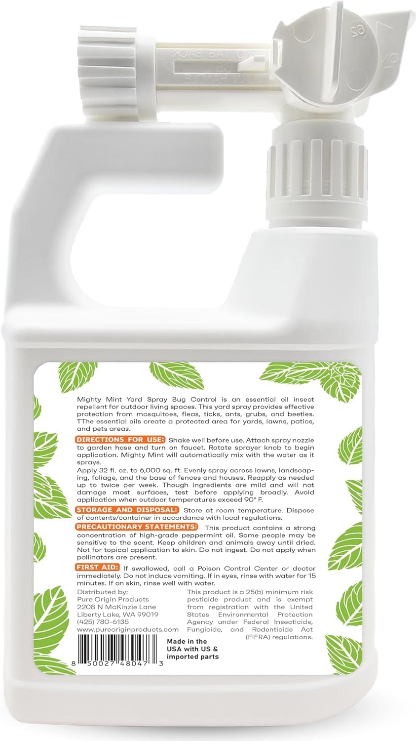 Peppermint Oil Lawn & Yard Bug Control Spray 32 oz Pack of 2 R549582