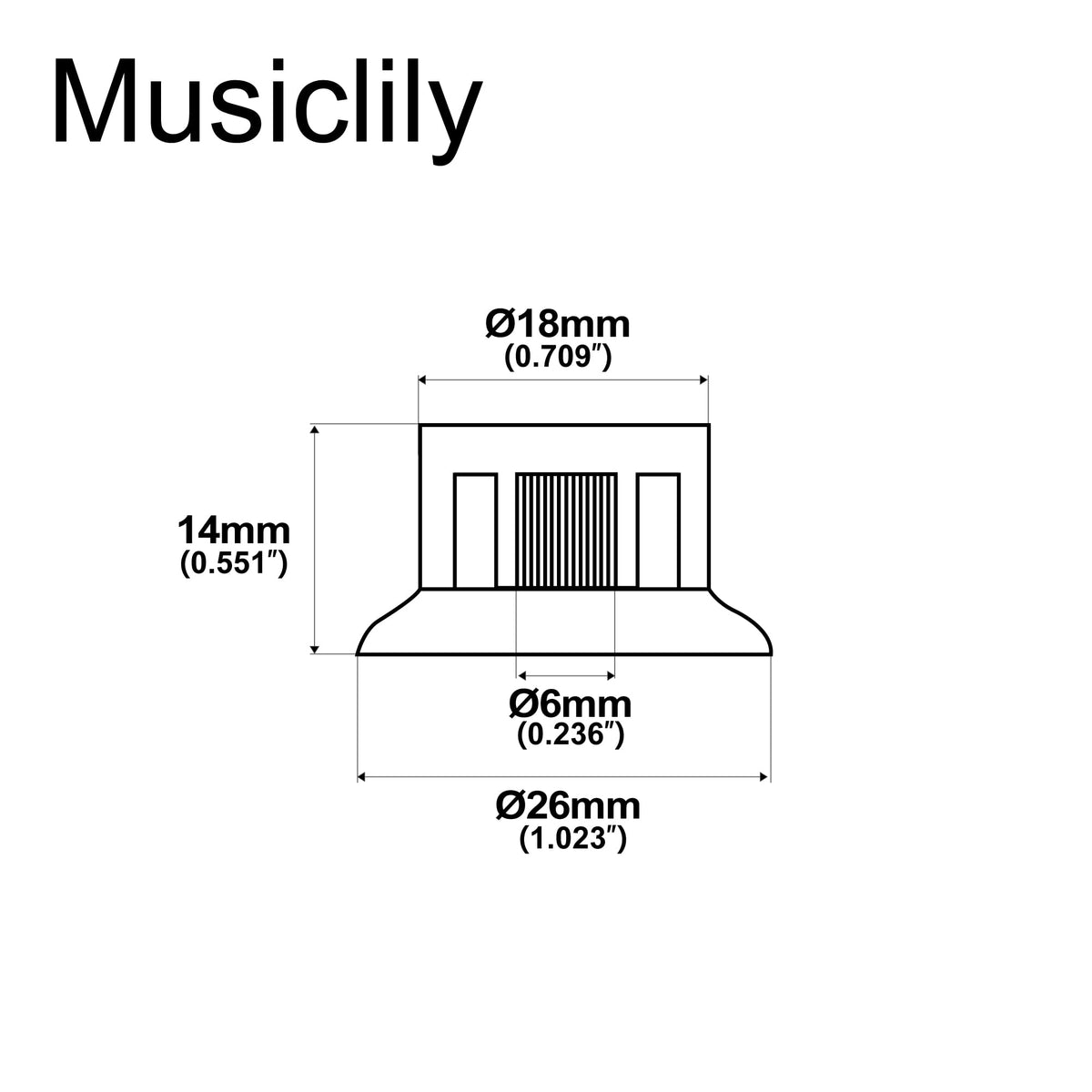 Black Volume Knobs W7628