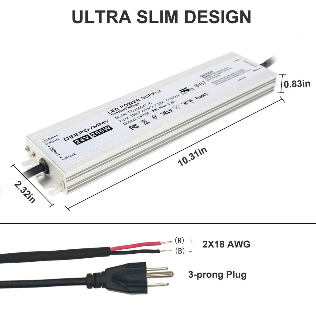 24V 200W Waterproof IP67 Power Supply E34618