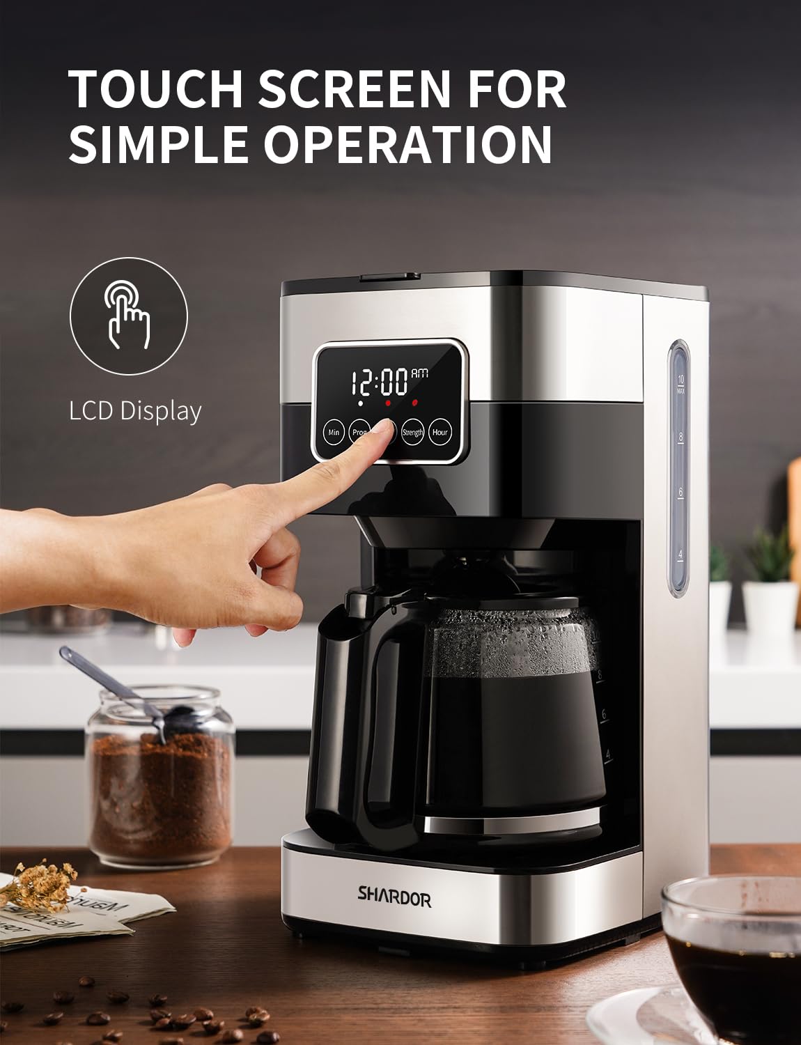 10-Cup Programmable Drip Coffee Maker with Permanent Filter K1587